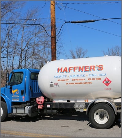 A haffner's propane delivery truck